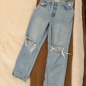 Abercrombie & Fitch Light Blue Boyfriend Jeans